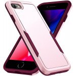 Wholesale Heavy Duty Strong Armor Hybrid Trailblazer Case Cover for Apple iPhone 8 Plus / 7 Plus (Pink)